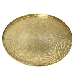Πλατώ Σερβιρίσματος Pandora Step LAK302K2 Φ30,5cm Gold Espiel Αλουμίνιο