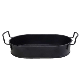 Δίσκος  Με Λαβές TEM104 43x21x5cm Black Espiel Μέταλλο
