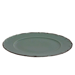 Πιατέλα Οβάλ Liana Rim TLU160K6 Φ30cm Green Espiel Πορσελάνη