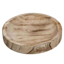 Πλατώ Σερβιρίσματος XYP120 Φ25x4cm Natural Espiel Ξύλο