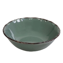 Σαλατιέρα Liana Rim TLU150K6 Φ25cm Green Espiel Πορσελάνη