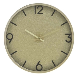 Ρολόι Τοίχου Pl 6-20-284-0017 Φ30x4cm Gold Click Πλαστικό