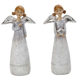Αγγελάκι MT2802K6 ΛΕΥΚO 5,5x2,5x12,8cm White-Silver Espiel