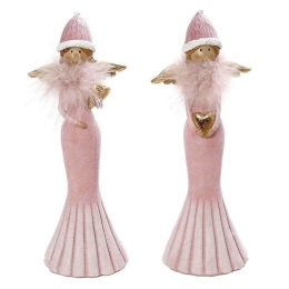Αγγελάκι MT2827K2 9x7x25cm Gold-Pink Espiel