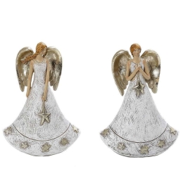 Αγγελάκι MT2842K4 9x4,5x13,5cm White-Gold Espiel