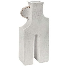 Διακοσμητικό Βάζο LIF114 25,4x13,9x53,3cm White Espiel Χαρτί