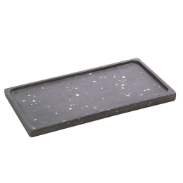 Διακοσμητική Πιατέλα Ορθογώνια TZB103 35x18x2cm Dark Grey Espiel Τσιμέντο