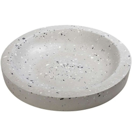 Διακοσμητικό Μπωλ Μωσαϊκό TZG115 36x36x5cm Grey Espiel Τσιμέντο