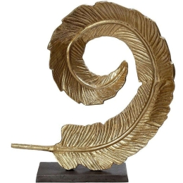 Διακοσμητικό Φύλλο DEP145 49x49cm Black-Gold Espiel Αλουμίνιο