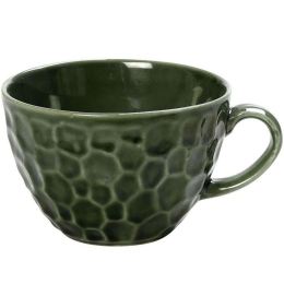 Κούπα Σφυρήλατη GEL110K6 13,5x11x7,5cm 350ml Green Espiel Πορσελάνη