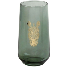 Ποτήρι Νερού Jungle Zebra RAB612K6 7,8x14,8cm 470ml Green-Gold Espiel Γυαλί