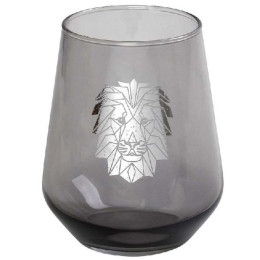 Ποτήρι Ουίσκι Jungle Lion RAB617K6 8,9x11cm 425ml Grey-Silver Espiel Γυαλί