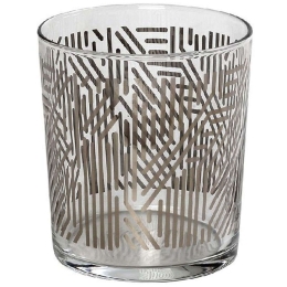 Ποτήρι Νερού Labyrinth RAB655K6 8,6x9cm 380ml Clear-Silver Espiel Γυαλί