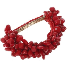 Δαχτυλίδι Πετσέτας YRA209K6 7,7x7,7x6,4cm Red Espiel Μέταλλο,Ακρυλικό