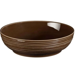Σαλατιέρα Terra Earth 001.765008K2 25x25x6,6cm Brown Espiel Large Πορσελάνη