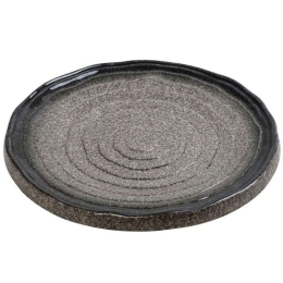 Πιάτο Ρηχό Kenya GMT219K2 26x26x3cm Grey Espiel Πηλός