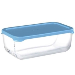 Δοχείο Φαγητού Snowbox SP53733G2 12,05x9,1x5,8cm 420ml Clear-Blue Espiel Πλαστικό, Γυαλί
