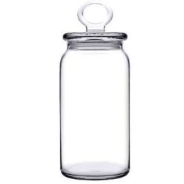Βάζο Αποθήκευσης Kitchen SP96761G1 Φ8x18cm 1130ml Clear Espiel Γυαλί