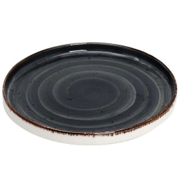 Πιάτο Ρηχό Terra TLG131K6 Φ26x1,5cm Grey Espiel Πορσελάνη