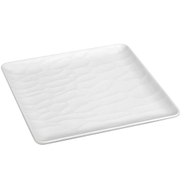 Πιάτο Ρηχό Wavy MLW349K36-6 26x26x1,2cm White Espiel Μελαμίνη
