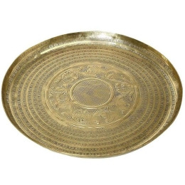 Πλατώ Σερβιρίσματος Pandora LAK415K2 Φ43cm Gold Espiel Αλουμίνιο