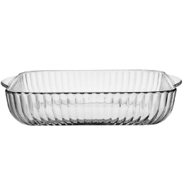 Πυρίμαχο Σκεύος Borcam SP59394G1 31,7x31,7x6cm 3200ml Clear Espiel Γυαλί