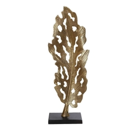 Διακοσμητικό Επιδαπέδιο Φύλλο DEP118 37,5x18,5x109cm Black-Gold Espiel Αλουμίνιο