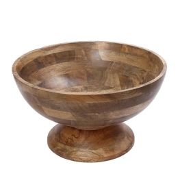 Διακοσμητικό Μπωλ GPA102 Φ45,09x5,4cm Natural Espiel Ξύλο