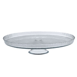 Πιατέλα Lutra Με Πόδι AD422 33cm Clear Espiel Γυαλί