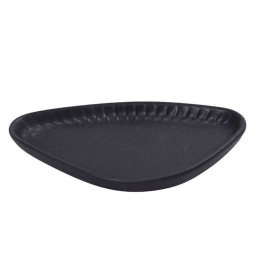 Πιάτο Γλυκού Τρίγωνο Gobi OW2046K6 15x8,5x2cm Black Espiel Πορσελάνη