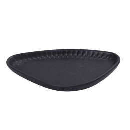 Πιάτο Γλυκού Τρίγωνο Gobi OW2048K6 20x11x2,6cm Black Espiel Πορσελάνη