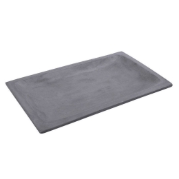 Διακοσμητική Πιατέλα Οθρογώνια TZS120 43x27x4cm Grey Espiel Τσιμέντο