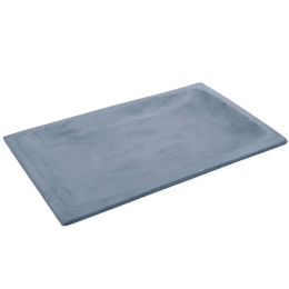 Διακοσμητική Πιατέλα Ορθογώνια TZU120 43x27x4cm Light Blue Espiel Τσιμέντο