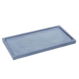 Διακοσμητική Πιατέλα Ορθογώνια TZU103 35x18x2cm Light Blue Espiel Τσιμέντο