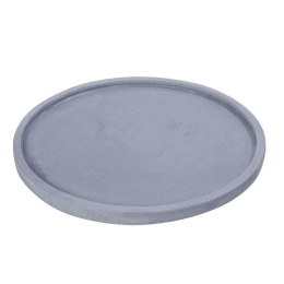 Διακοσμητική Πιατέλα Στρογγυλή TZU101 25x2cm Light Blue Espiel Τσιμέντο