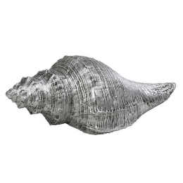Διακοσμητικό Κοχύλι MT2718K2 18x7x6cm Silver Espiel Πολυρεσίνη