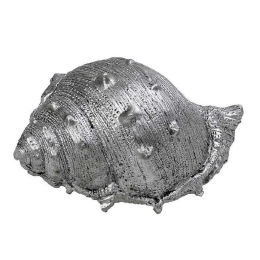 Διακοσμητικό Κοχύλι MT2730K4 13x8x6,5cm Silver Espiel Πολυρεσίνη