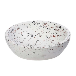 Διακοσμητικό Μπωλ TZL121 Φ25x7cm White Espiel Τσιμέντο
