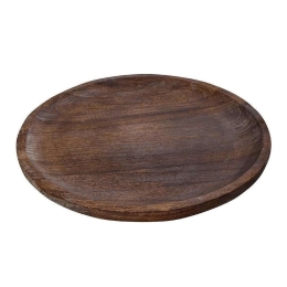 Πλατώ Σερβιρίσματος Στρογγυλό XYP410 Φ55x4cm Dark Brown Espiel Ξύλο Paulownia