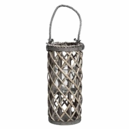 Φανάρι LUX214 Φ16x40cm Brown Espiel Ξύλο