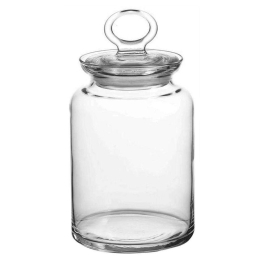 Βάζο Αποθήκευσης Με Καπάκι SP98673G1 1515ml Clear Espiel Γυαλί