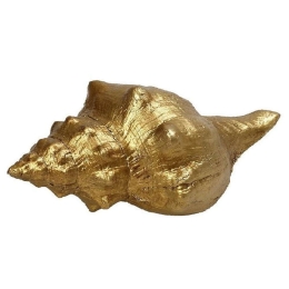 Διακοσμητικό Κοχύλι MT2719K4 14x6,5x5cm Gold Espiel Πολυρεσίνη