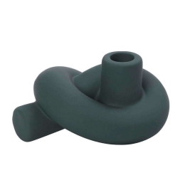 Κηροπήγιο Κεραμικό KLA308K4 11,2x9cm Dark Green Espiel Κεραμικό