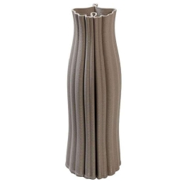 Βάζο Πορσελάνινο Ανάγλυφο TPR104 9,5x9,5x28cm Brown Espiel Πορσελάνη