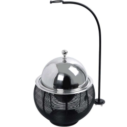 Φοντύ Με Βάση Για Καπάκι Chafing Dish TAF114 35x35x39/60,5cm 4,5lt Silver-Black Espiel Ατσάλι, Αλουμίνιο