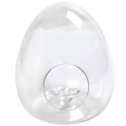 Διακοσμητική Γυάλα Αυγό ORT267 17x17x20cm Clear Espiel Γυαλί
