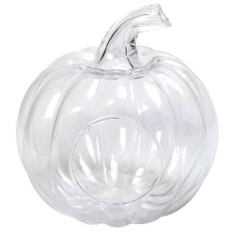 Διακοσμητική Κολοκύθα ORT260 19x19x22cm Clear Espiel Γυαλί