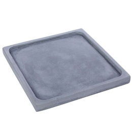 Διακοσμητική Πιατέλα Τετράγωνη TZU102 22x22x2cm Light Blue Espiel Τσιμέντο