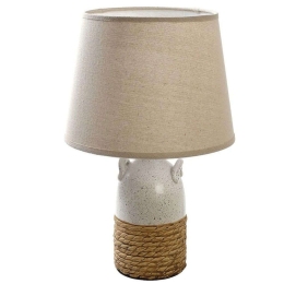 Φωτιστικό Επιτραπέζιο HAP306 37x37x55,5cm E27 60W White-Beige Espiel