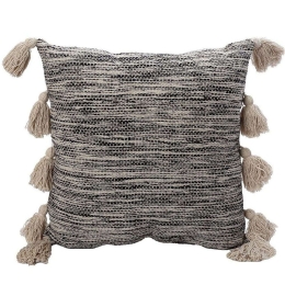 Μαξιλάρι Διακοσμητικό (Με Γέμιση) KUF114 Beige-Black Espiel 45X45 100% Βαμβάκι